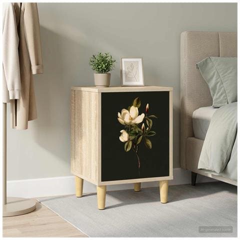 Armadio da Notte BREMEN Rovere Sonoma 36 x 33 x 50 cm - Foto 2