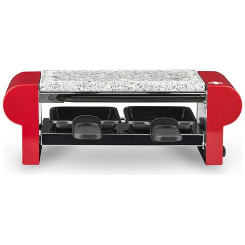 RP2 Raclette 2 Persone con Pietra di Granito, Accessori 2 padelle antiaderenti, Griglia rimovibile facile da pulire, 350W - Foto 1