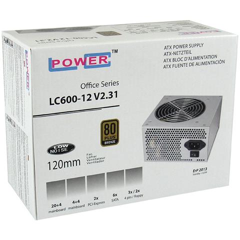 Alimentatore PC Lc600-12 V2.31 400 W Colore Grigio - Foto 1
