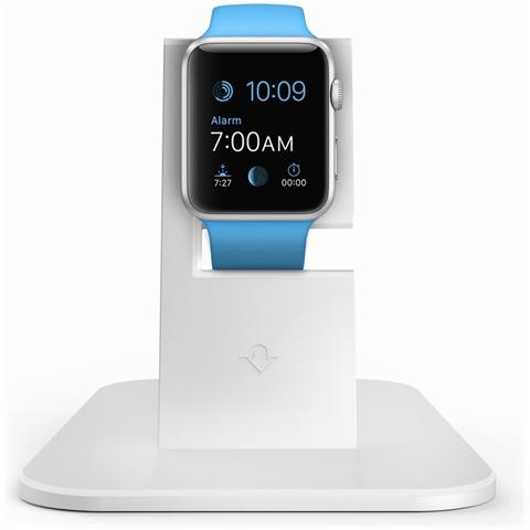 12-1504 Hirise Stand metallico Ricarica Wireless per Apple Watch - Argento - Foto 1