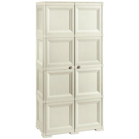 Armadio In Resina Omnimodus 2a+4m Angora Effetto Legno - Foto 2