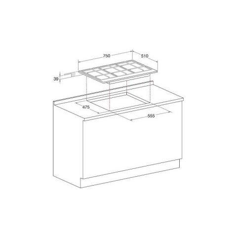 HOTPOINT - Piano Cottura PCN 752 T / IX / HA a Gas 5 Fuochi Gas Colore Inox  - ePRICE