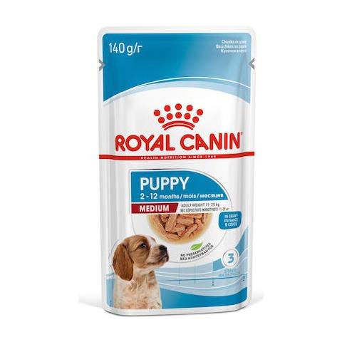 Medium Puppy Buste Cane Royal Canin 10x140gr - Foto 1