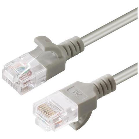 Cavo Rj45 Utp Cat6a - 0,5 Mt Termosaldato - Slim 3,6mm - Grigio - Foto 2