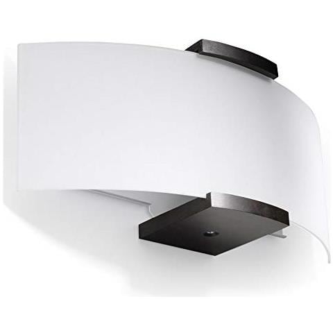Emilio - Lampada Da Parete In Legno, Colore: Bianco - Foto 1