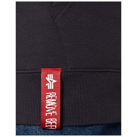 Alpha Industries Basic Hoody Felpa Con Cappuccio, Marina, L Uomo - Foto 2