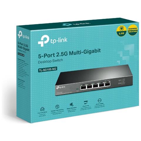 Switch TL-SG105-M2 5 Porte Gigabit Ethernet 10 / 100 / 100 Mbps RJ45 Unmanaged - Foto 4