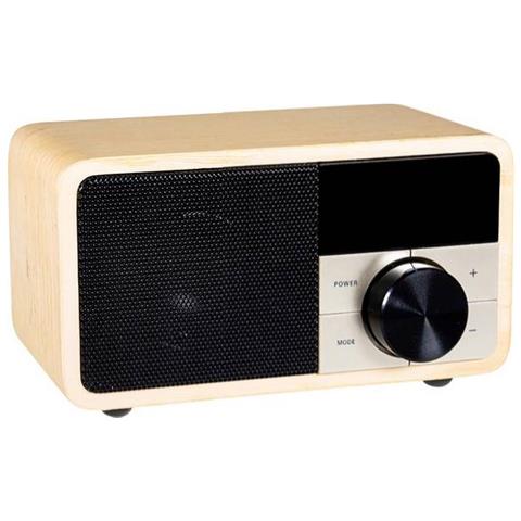 Mini Radio da Tavolo con Display OLED e DAB+ / FM DAB+ / FM / Bluetooth Colore Legno Chiaro - Foto 2