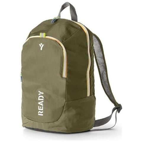 Zaino Ripieghevole In Nylo Balistico 28x44x15 Cm 5 Lt 2 Scomparti Tasca Esterna Verde Oliva - Foto 1