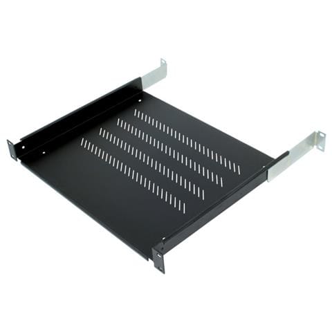 19" shelf 1U 150mm plastic black, Nero, 19" / 1 U - Foto 1