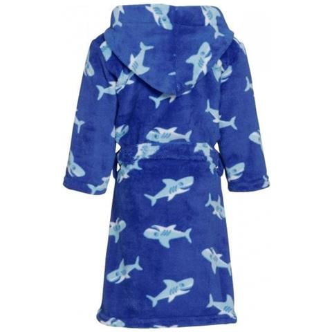 Accappatoio Squali Junior Blu Taglia 110/116 - Foto 3