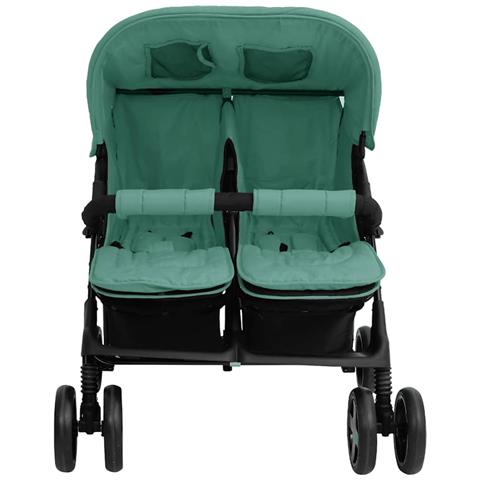 Passeggino Gemellare Verde in Acciaio - Foto 9