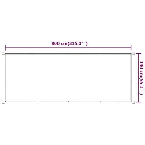 Paravento Verticale Grigio Talpa 140x800 Cm In Tessuto Oxford - Foto 2