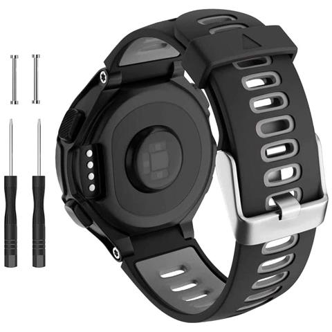 Cinturino Garmin Forerunner 220/230/235/620/630/735xt Nero/grigio - Foto 14
