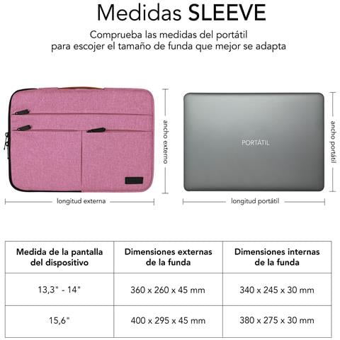 SUBLS-AP36004 borsa per laptop 35,6 cm (14") Custodia a tasca Grigio - Foto 2