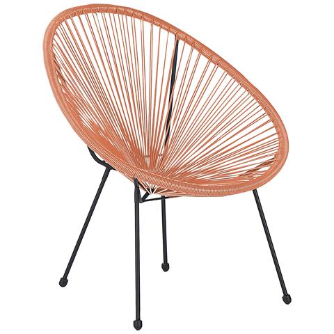 Sedia Spaghetti Rattan Arancione Acapulco Ii - Foto 2