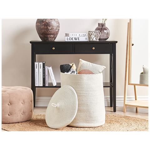 Cestino Silopi Cotone Bianco Sporco - Foto 1