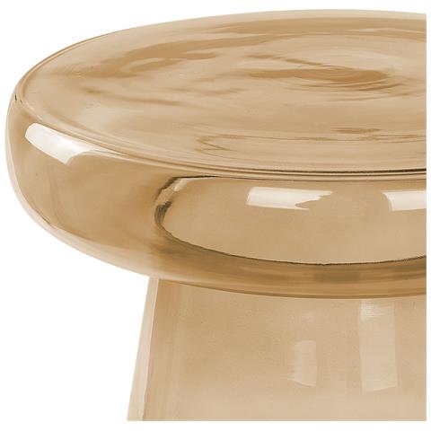 Tavolino Vetro Marrone Dorato Caldera - Foto 2