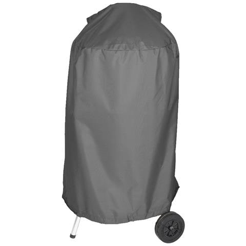 Telo Copertura Cover Per Barbecue Rotondo In Tessuto Impermeabile Cm 60x80 H Colore Antracite - Foto 1
