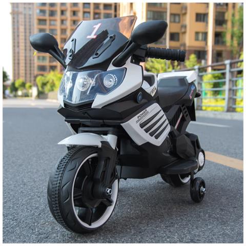 Moto Elettrica Per Bambini Sportbike Bianco - 6v - 1-3 Anni - Foto 1