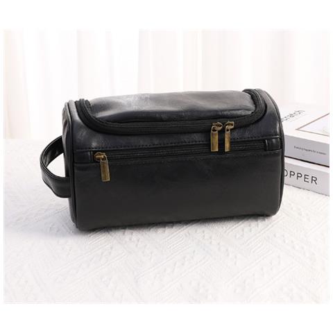 Borsa Da Toilette Da Viaggio Premium Da Uomo Black - Foto 2