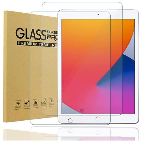 Pellicola Protettiva Per Schermo In Vetro Temperato Cristallino Per Ipad (confezione Da 2) Ipad 7/8/9 10,2 Pollici - Foto 1