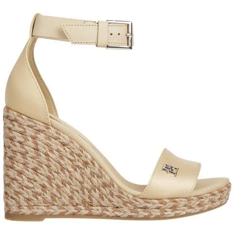Colorful High Wedge Sandal Sandali Sintetico Scarpe Donna Beige Eu 40, Fw0fw07914 Acr - Foto 1