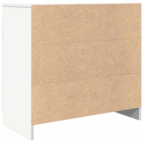 Credenza con Cassetto Bianco 71x35x65 cm in Legno Multistrato - Foto 9