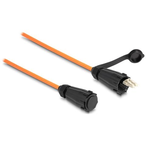 Cavo in fibra ottica da LC Duplex per LC Duplex con cappuccio protettivo multimodale OM2 IP68 antipolvere e impermeabile da 3 m - Foto 1