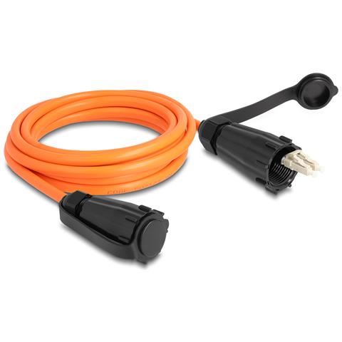 Cavo in fibra ottica da LC Duplex per LC Duplex con cappuccio protettivo multimodale OM2 IP68 antipolvere e impermeabile da 3 m - Foto 3