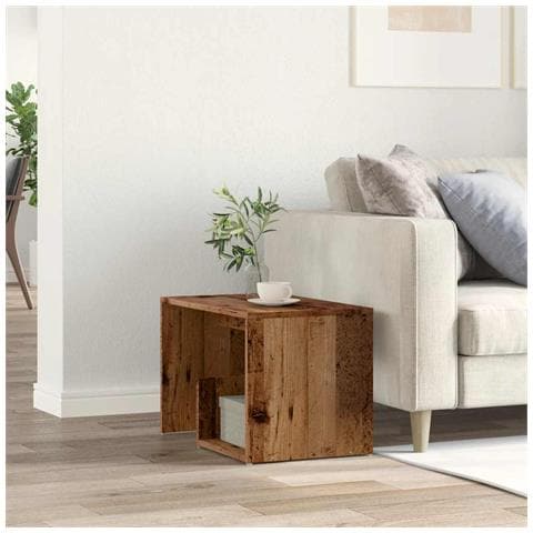 Tavolino Legno Vecchio 59x36x38 Cm In Legno Multistrato - Foto 3