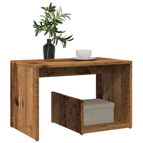 Tavolino Legno Vecchio 59x36x38 Cm In Legno Multistrato - Foto 1