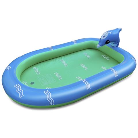 Piastra Splash Per Bambini Con Delfino. Getti D'acqua Laterali. 170x110cm. - Foto 1