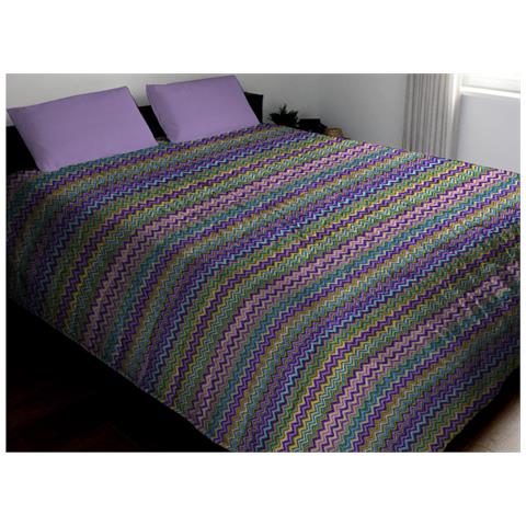 Trapuntino Piumino Estivo Primaverile 100gr Mq Leggero Disegno Baia 1 Piazza E Mezza Lilla - Foto 1