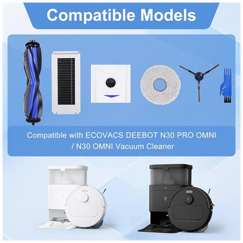 Kit Accessori Per Aspirapolvere Ecovacs Deebot N30 Pro Omni - Foto 2