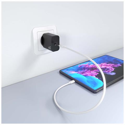 A110-0939 Caricabatterie per dispositivi mobili Fotocamera, GPS, MP3, MP4, Telefono cellulare, Computer portatile, Smartphone, Tablet, Universale Nero AC Ricarica rapida Interno - Foto 6