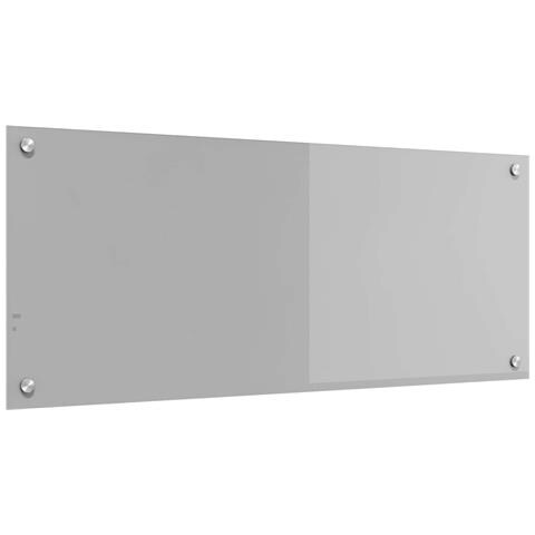 Schienale Cucina Grigio Chiaro 100x40x0,6 cm in Vetro Temperato - - Foto 1