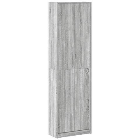 Armadio Grigio Sonoma 55x25x189 cm Legno Ingegnerizzato - Foto 1