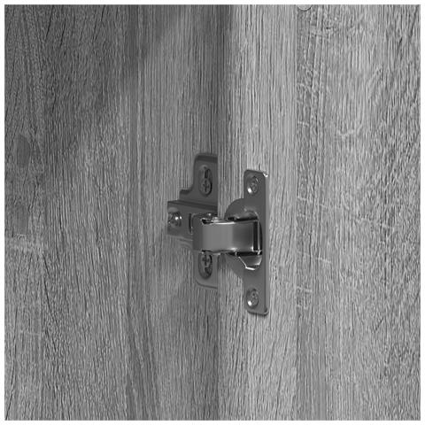 Armadio Grigio Sonoma 55x25x189 cm Legno Ingegnerizzato - Foto 9