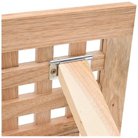 Tavolino da caffè pieghevole 33x33x40,5 cm in legno massello di noce - Foto 9