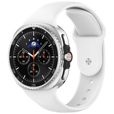 Cinturino In Silicone Con Chiusura A Scatto Compatibile Con Samsung Watch 8 E Watch 8 Classic White - Foto 4