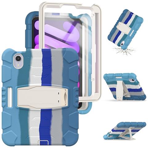 Custodia Per Ipad Mini 6 8.3"" Con Supporto E Alloggiamento Per Stilo Blu - Foto 4