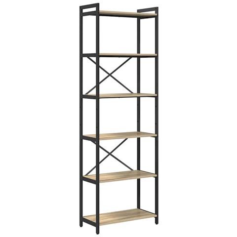 Libreria rovere sonoma 60 x 30 x 188 cm Legno multistrato - Foto 1