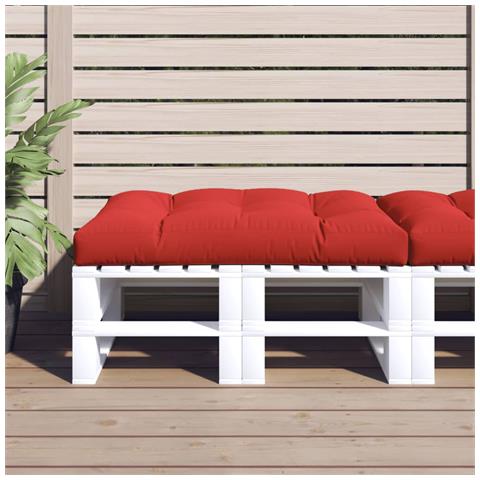 Cuscino per Pallet Rosso 120x80x12 cm in Tessuto - Foto 2