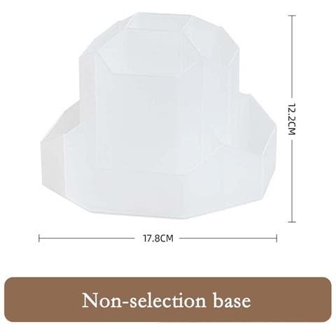 Portapenne In Plastica Non Rotante Di Grande Capacità Per Ufficio E Scrivania Studenti Transparent+white - Foto 2