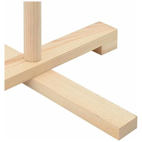 Albero di Natale in legno Naturale 75 cm Legno di pino massello - Foto 9