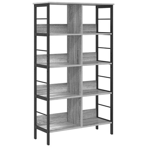 Libreria Grigio Sonoma 82 x 32 x 144,5 cm Legno multistrato - Foto 1