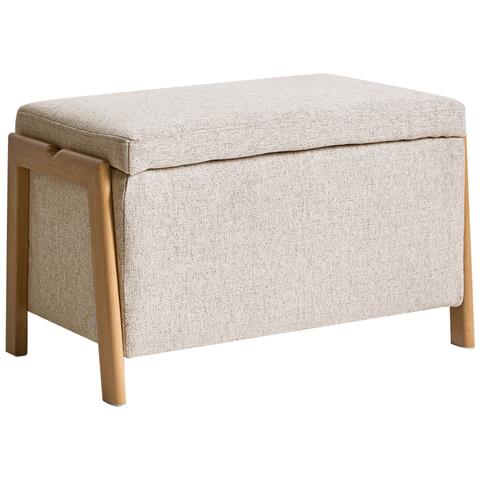 Cassapanca Edland Tessuto Marrone Chiaro - Foto 2