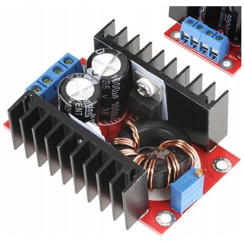 Convertitore Dc-dc 150w 10a 12-35v Step-up - Alta Efficienza >94% | Tensione Regolabile 12-32v | Progetti Diy, Led, Arduino - Foto 1