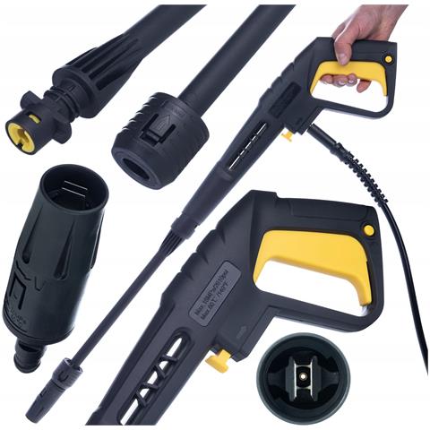 Set Di Accessori Per Idropulitrice Compatibile Con Kärcher K2-k7 - Pistola Con Lancia Vario E Spazzola T-racer | Sistema Bayonet - Foto 2